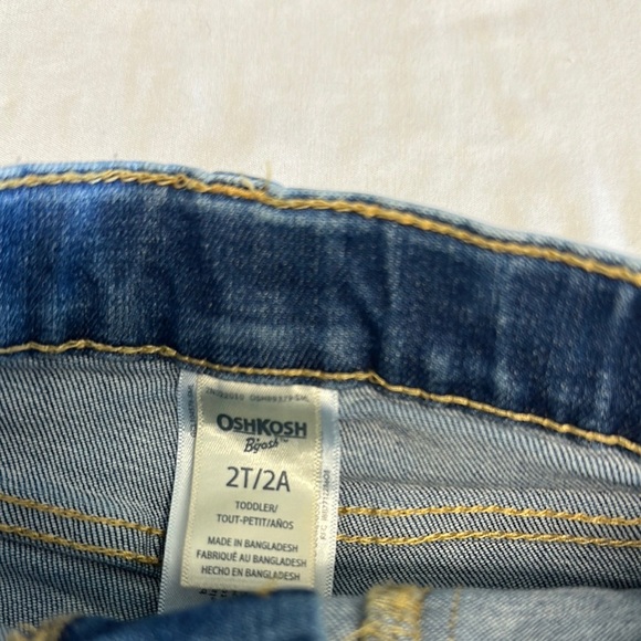 OshKosh B'gosh Blue Denim Distressed Shorts - Picture 2 of 3